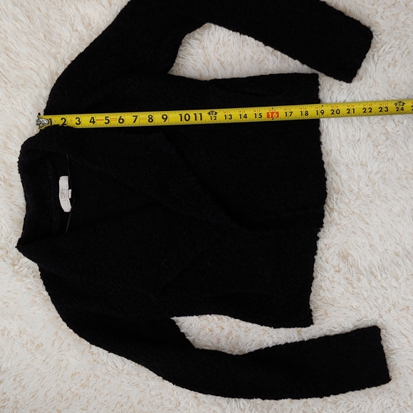 Ann Taylor Loft black boucle cardigan sweater size XS - Picture 2 of 7